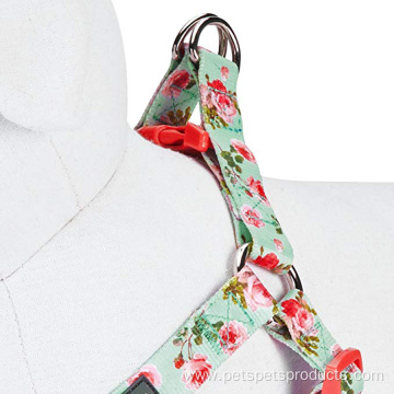 Pet Spring Scent Inspired Floral Sublimation Dog Harness